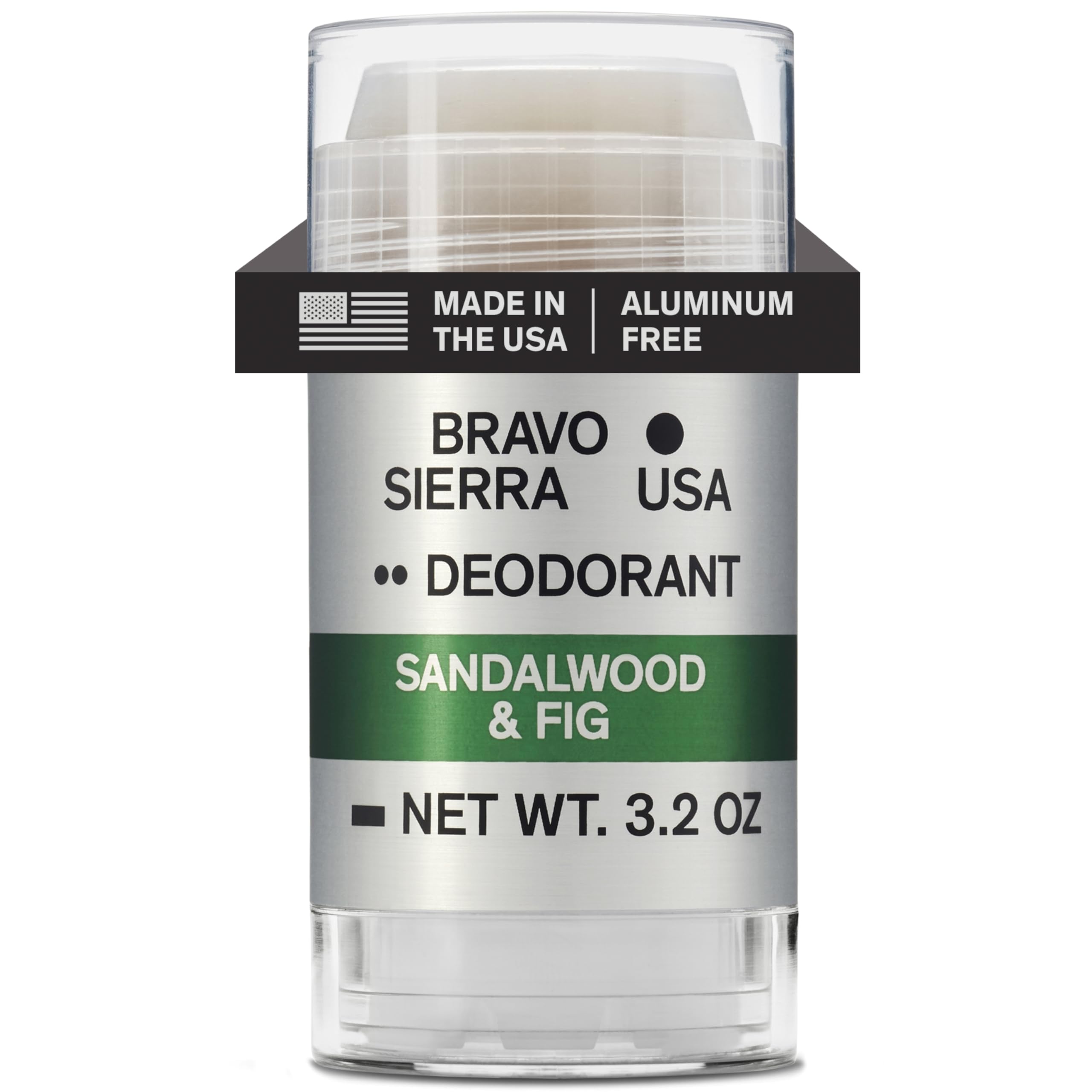Aluminum-Free Deodorant for Men by Bravo Sierra - Long Lasting All-Day Odor and Sweat Protection - Paraben-Free, Vegan